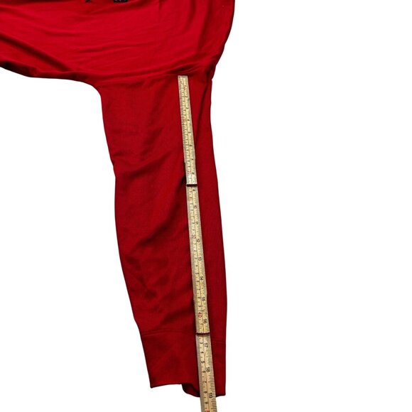 Lauren Ralph Lauren Red Long Sleeve Womens Top With Plaid RLL Logo Size XL - Picture 10 of 10